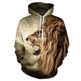 Animal Hoodies Men/Women 3D Lion Sweatshirt