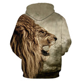 Animal Hoodies Men/Women 3D Lion Sweatshirt