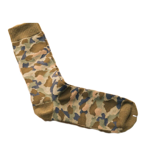 Chic Mori retro long barrel and camouflage socks