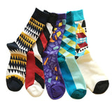 5 Cotton men sock long colorful socks