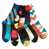 5 Cotton men sock long colorful socks