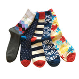 5 Cotton men sock long colorful socks