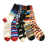 5 Cotton men sock long colorful socks