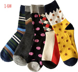 5 Cotton men sock long colorful socks