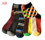 5 Cotton men sock long colorful socks