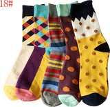 5 Cotton men sock long colorful socks