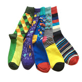 5 Cotton men sock long colorful socks