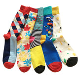 5 Cotton men sock long colorful socks