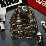 Army Camouflage Men Jackets Hooded