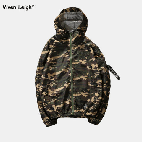 Army Camouflage Men Jackets Hooded