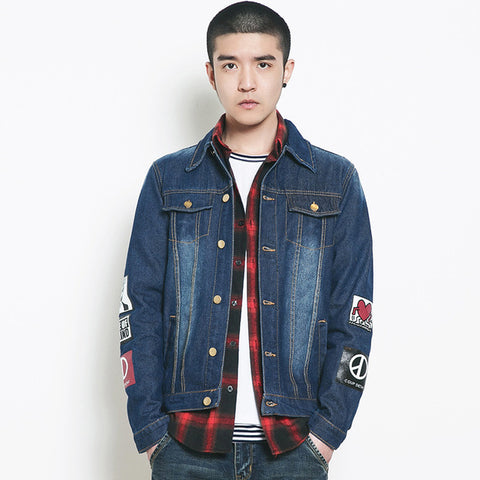 Men Denim jackets GD G-DRAGON